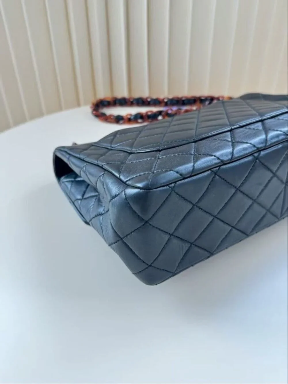 Chanel Tortoiseshell Jumbo Quilted Lambskin